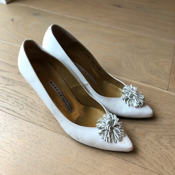 Morgan Taylor vintage white leather heels - Picture 8 of 8